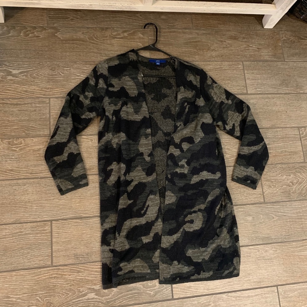 Camo Apt 9 Cardigan long